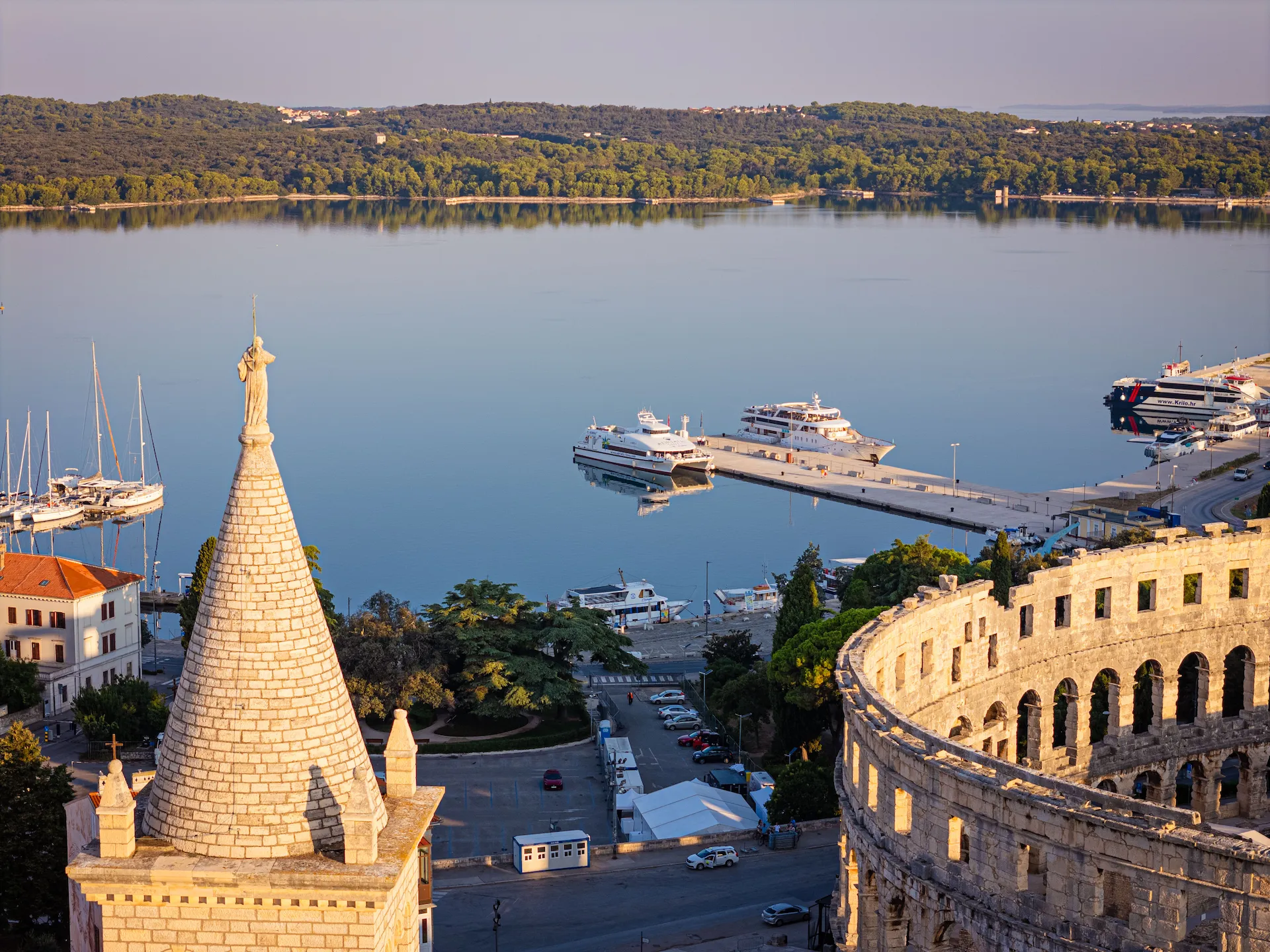 Catamaran Anđela in Pula, Croatia